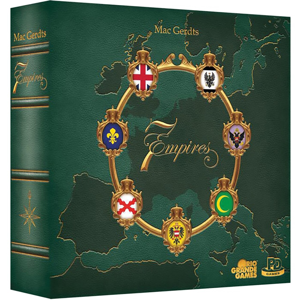 Rio Grande Games: 7 Empires - Strategy Board Game, Medieval 18th Century Themed, Countries Vie For Supremacy On the Old Continent, Age 14+, 2-6 Player